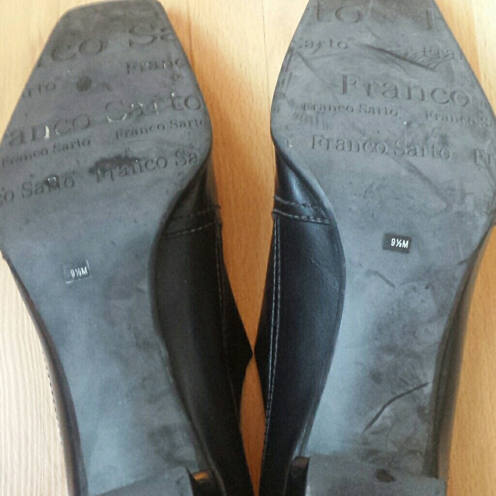 Franco Sarto Black Dress Shoes 9.5 - Picture 4 of 4