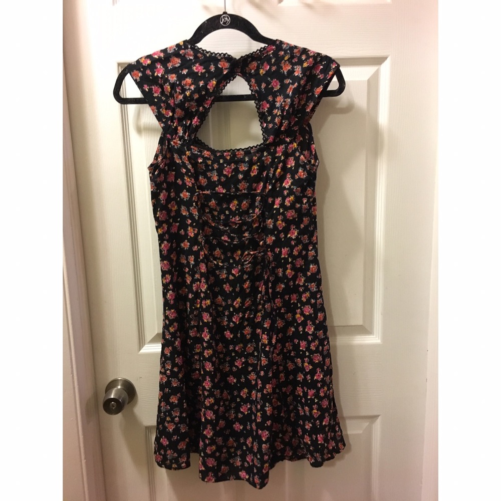 Floral button up dress