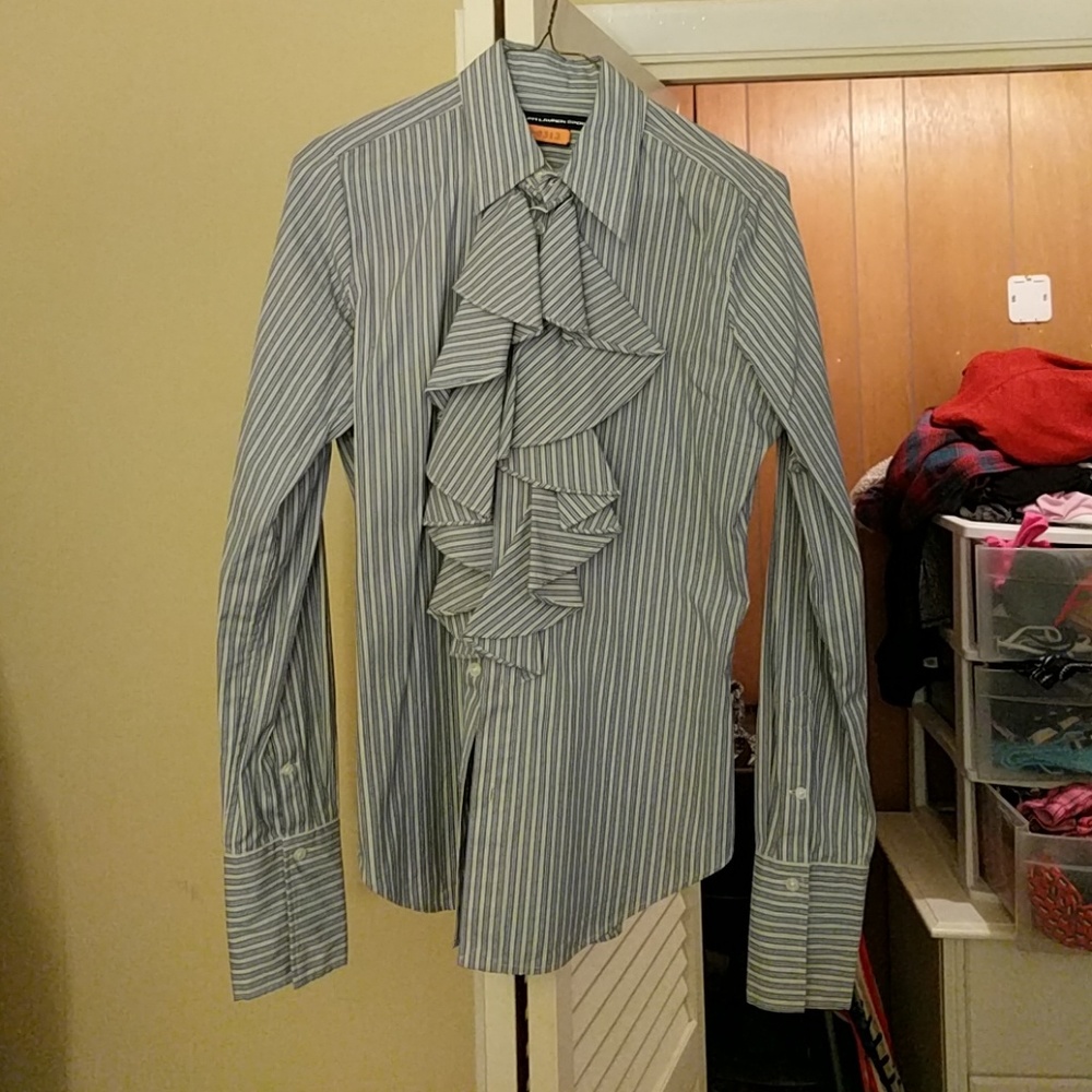 Pinstripe button up