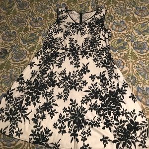 Gorgeous black and white London Times dress 16W