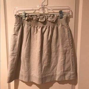 J. Crew Tan Mini Skirt