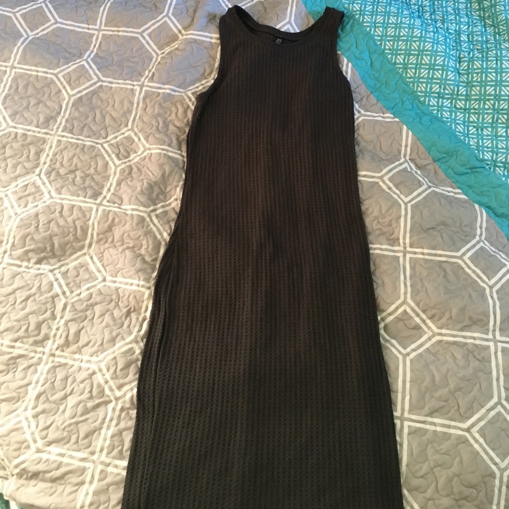 Gray Cotton Midi