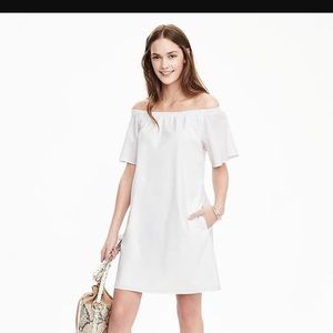 j Crew off the shoulder dress (Never worn!)