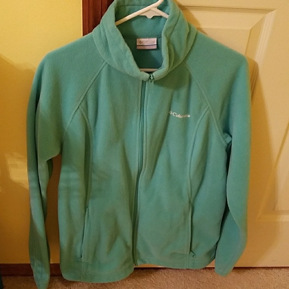 Light blue, like new Columbia fleece