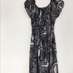 Nice Black Patterned Dress