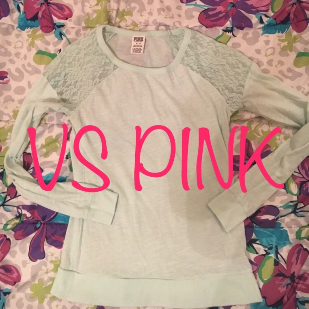 VS PINK XS Mint colored lace top!
