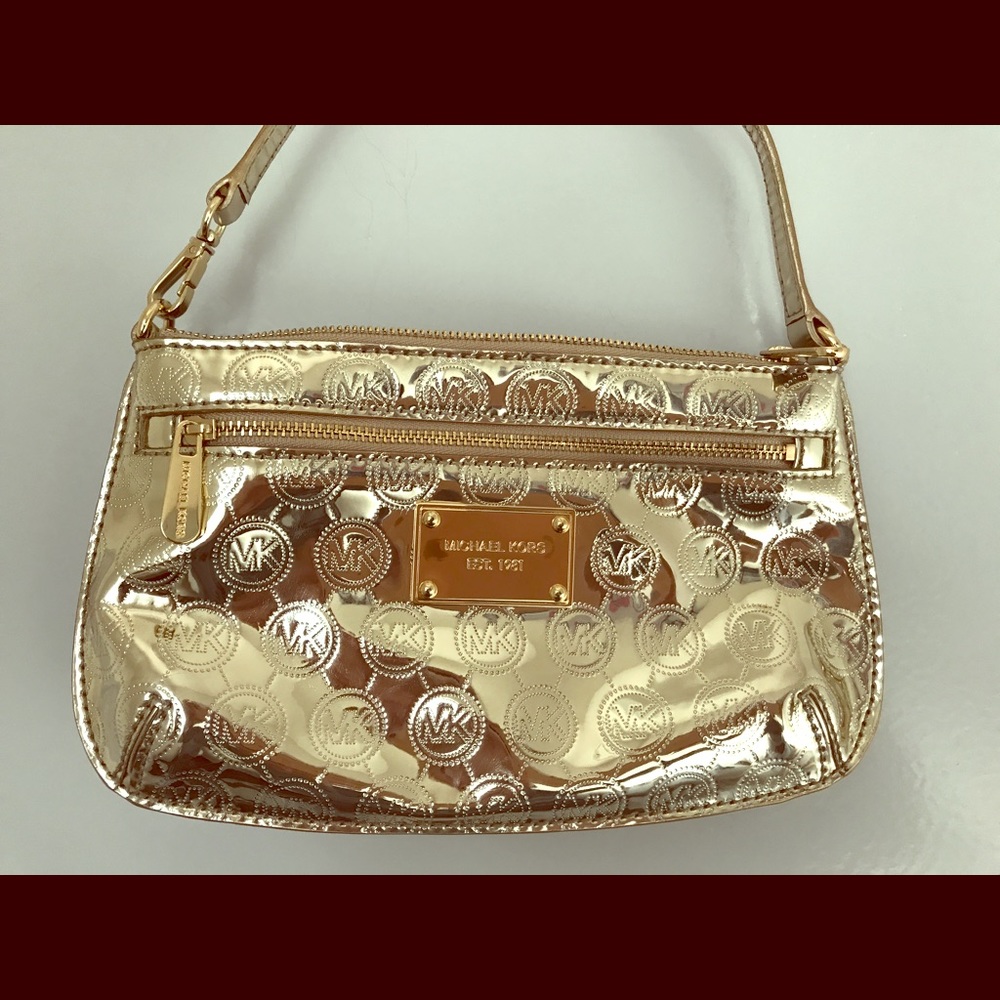 Michael Kors Gold large wristlet