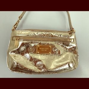 Michael Kors Gold large wristlet