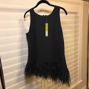 Gianni Bini Black Feather Tank