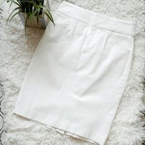 Banana Republic White Skirt