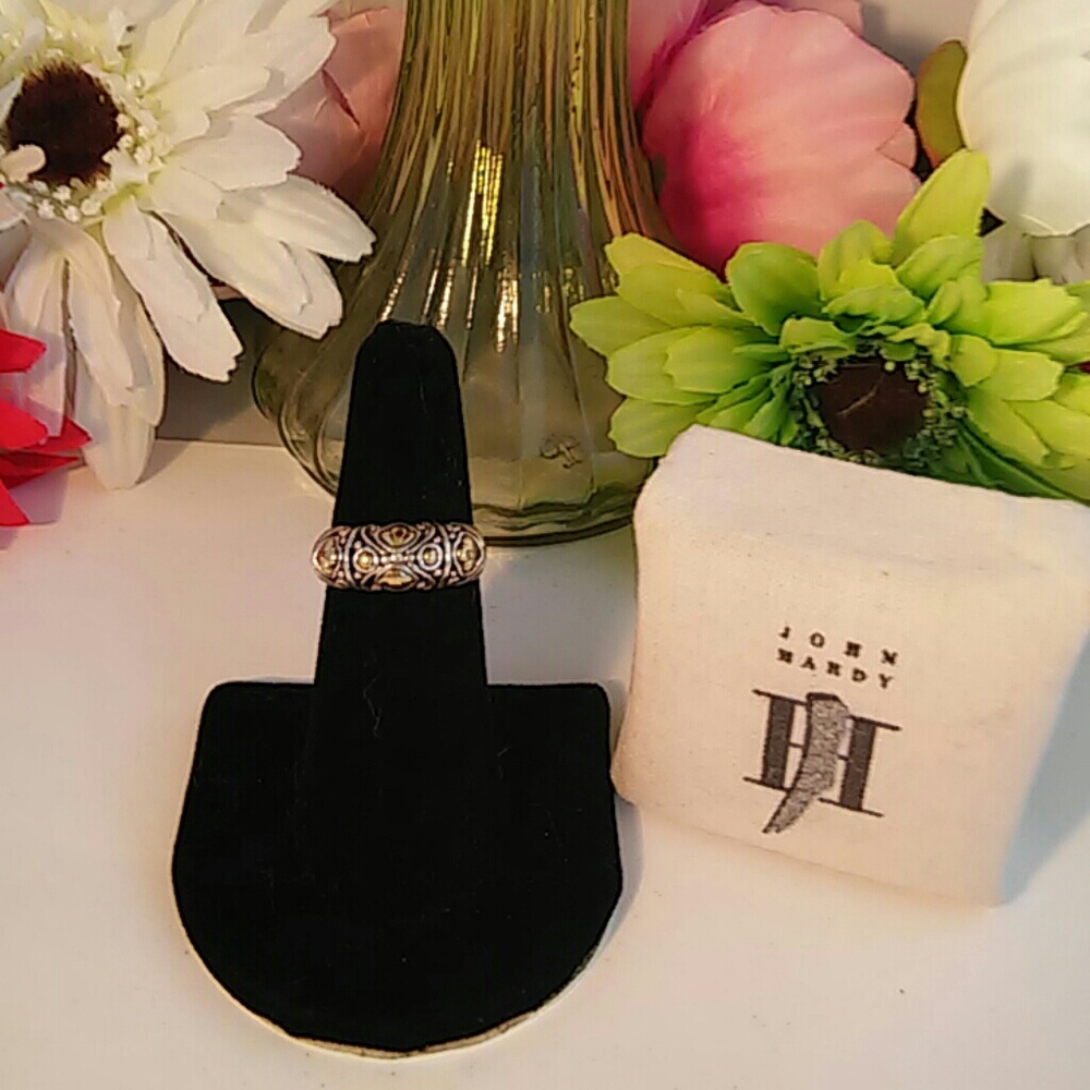 John Hardy Jaisalmer Raised Band Ring Size 7