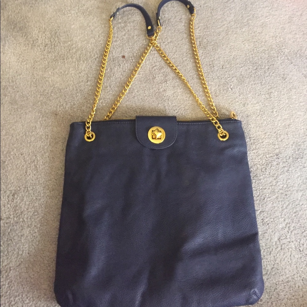 Blue handbag