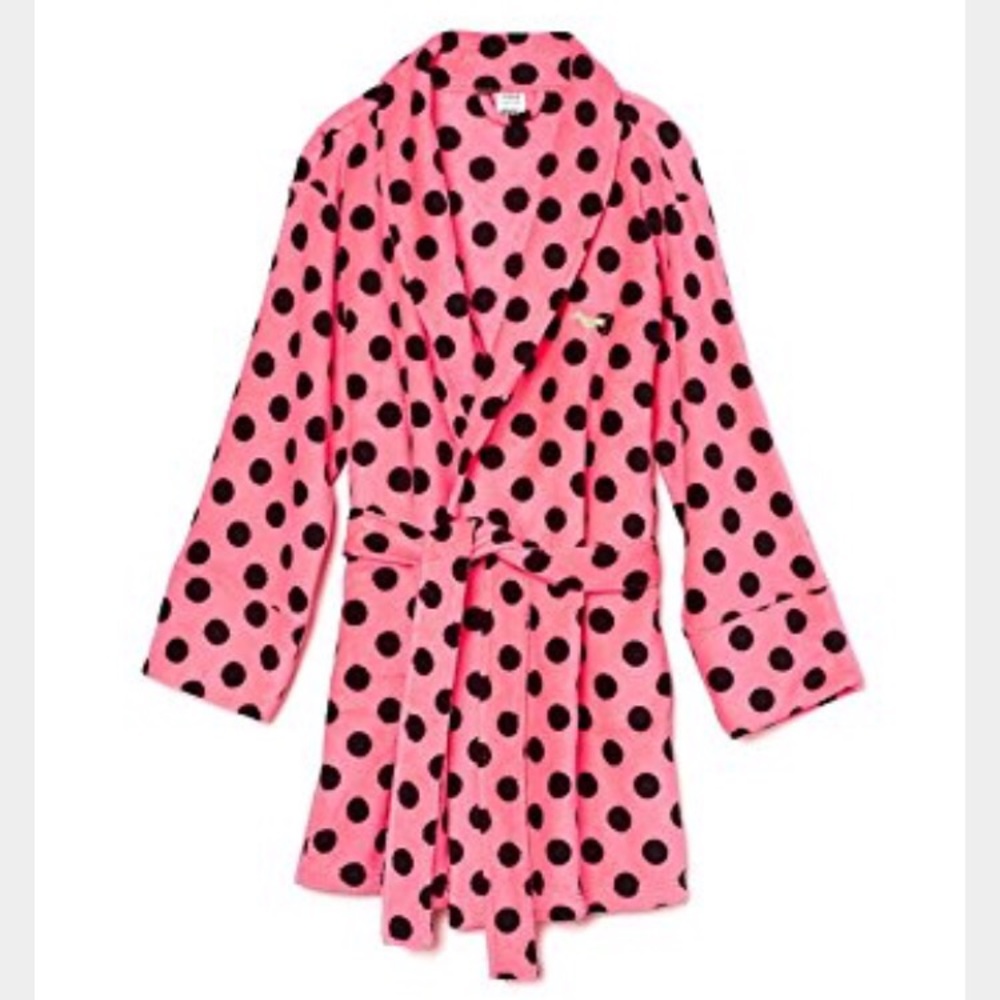 VS PINK Polka Dot Robe