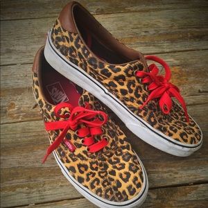 Authentic Vans canvas and leather men's shoes