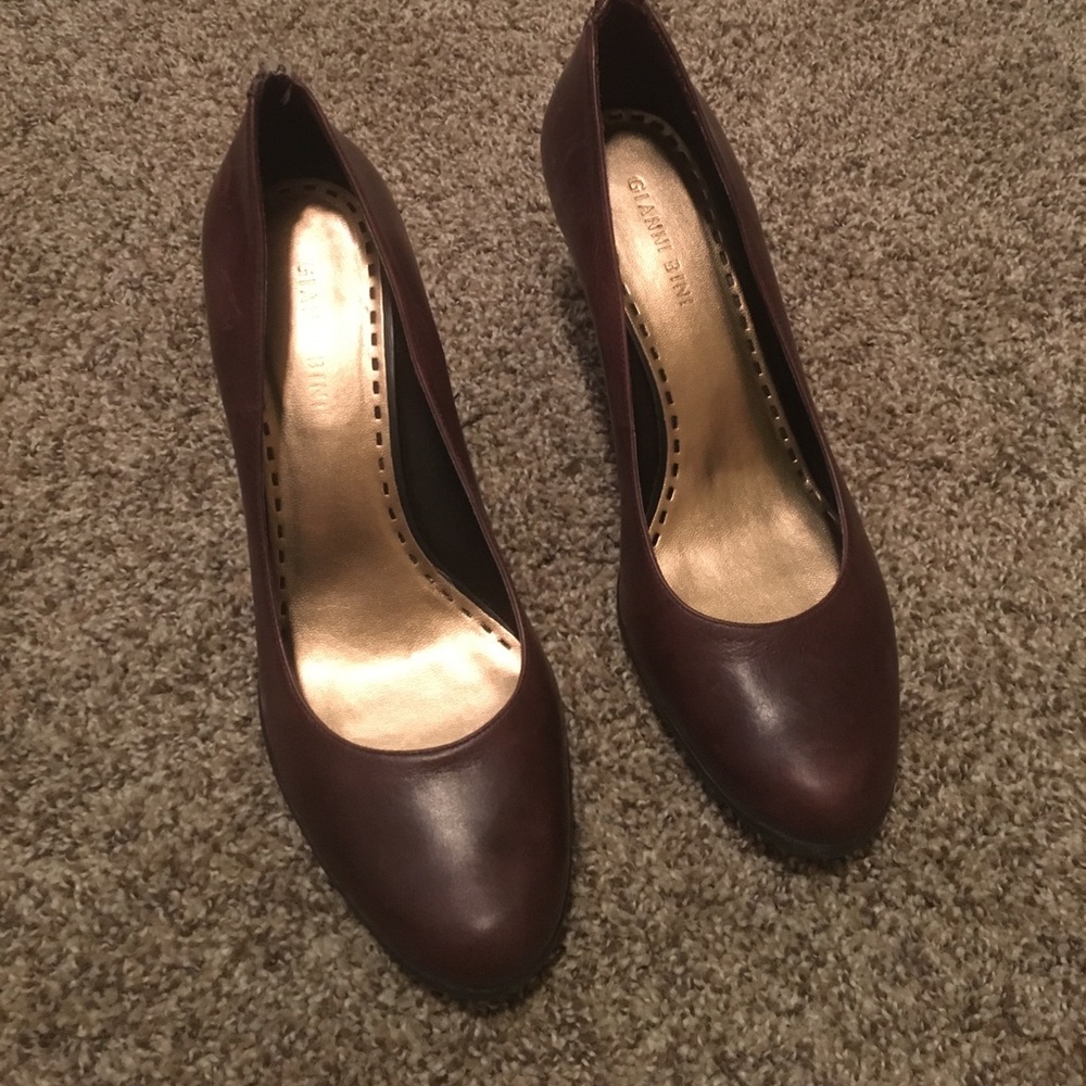 Leather heels