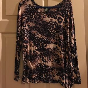 Plus size leopard top 1x