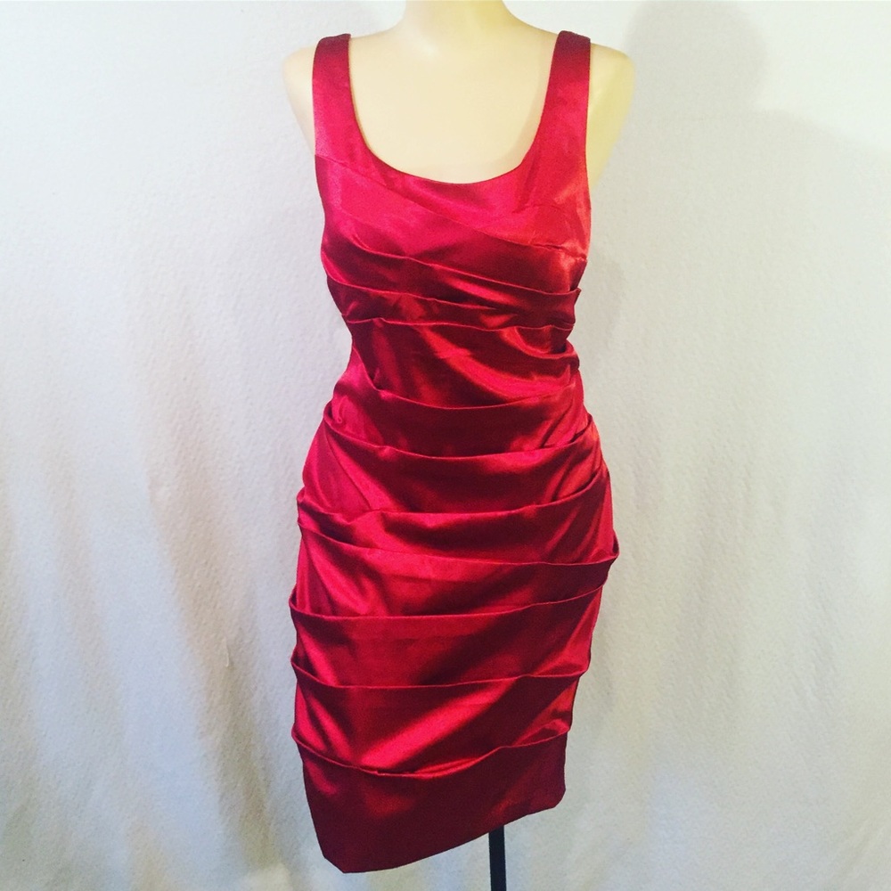 Bisou Bisou Red Cocktail Dress - Coming soon! - Picture 2 of 8