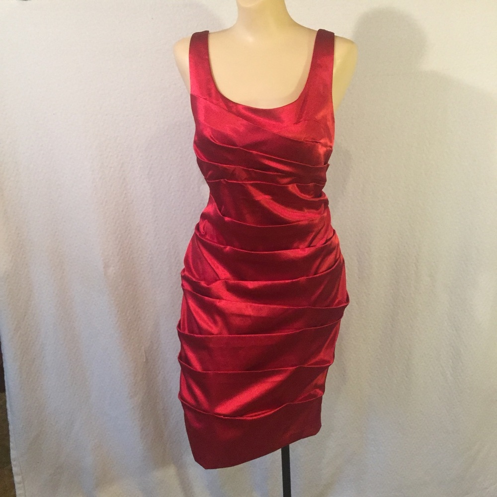 Bisou Bisou Red Cocktail Dress - Coming soon! - Picture 4 of 8