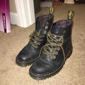 AUTHENTIC DR MARTENS MATT BLACK BOOTS