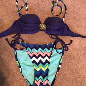 Barley wore swimsuit!