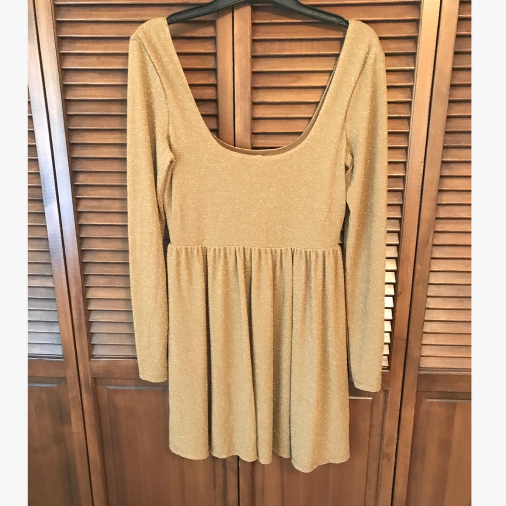 Gold Free People Dress