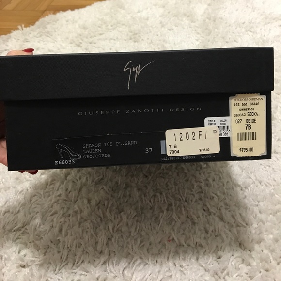 NEW Giuseppe Zanotti Woven Peep Toe Platform Pumps - Picture 5 of 5