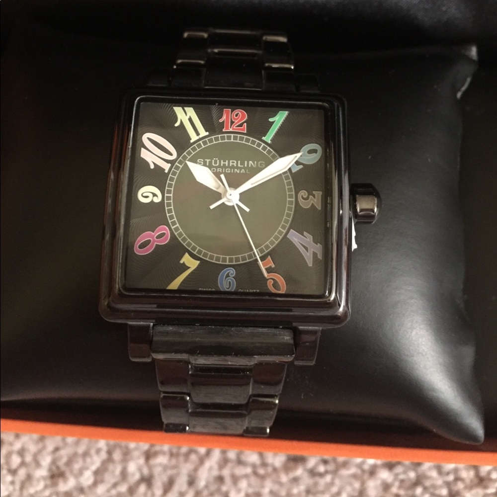 🌈Sale🌈Stührling stainless steel whatch with case