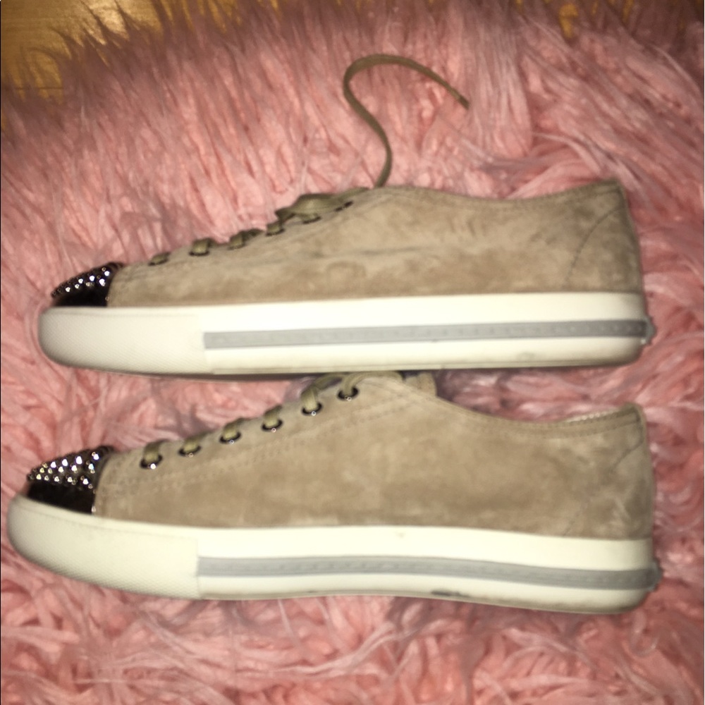 Authentic Miu Miu Sneakers With Studded Toe Caps - image 3