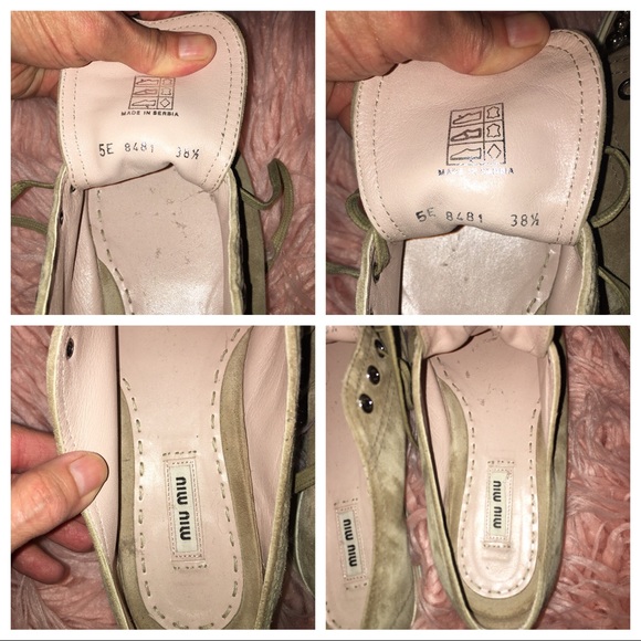 Authentic Miu Miu Sneakers with studded toe caps - Picture 6 of 7