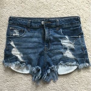 Denim cut-off shorts!