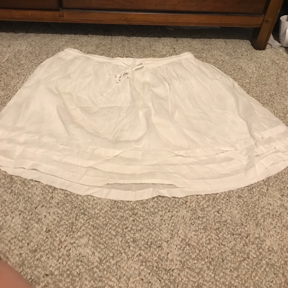 White skirt