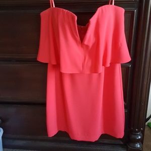 BCBG Deep V cut sexy red dress- 6