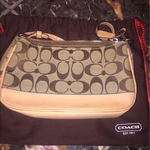 Authentic brown signature coach purse