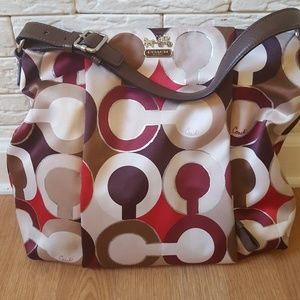 Coach multicolor handbag