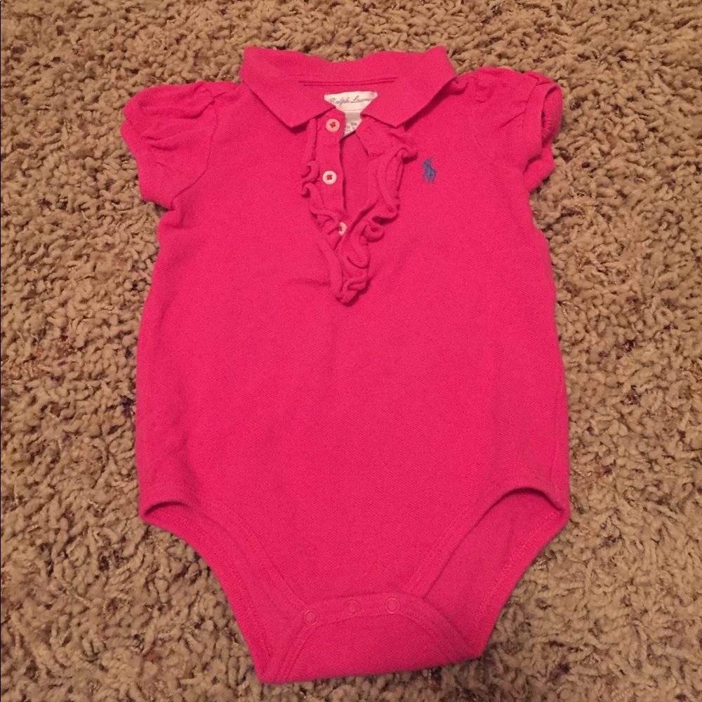 Adorable Ralph Lauren Baby Girl Onesie!