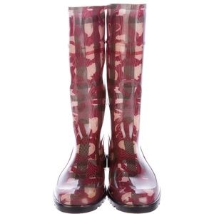 Burberry Nova Painted Heart rain boots size 39
