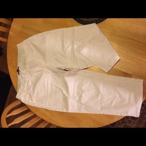 Jessica London size 16 white denim capris