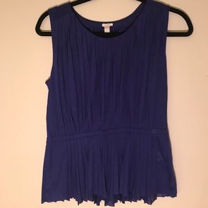 JCREW purple peplum top