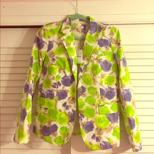 J Crew floral blazer size 6