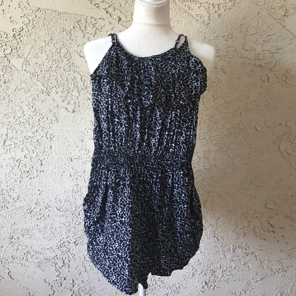 B&W cheetah print romper