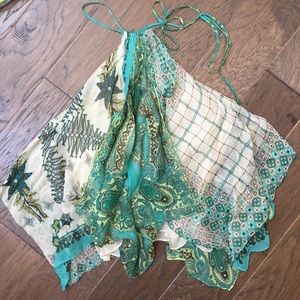 BCBG Handkerchief Tie Top