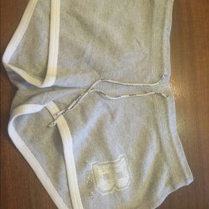 Bebe grey track shorts size extra small like new