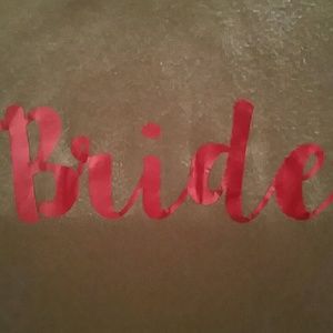 Bride shirt