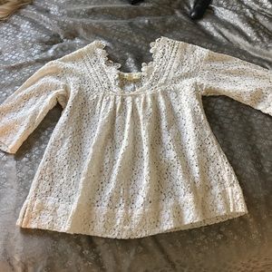 White lace top