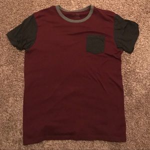 Maroon pocket tee