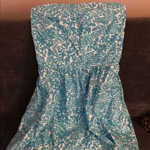 Lilly Pulitzer Strapless Dress w/Pockets