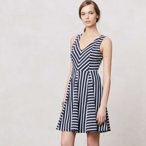 Saturday Sunday (Anthropology) Stripped Dress