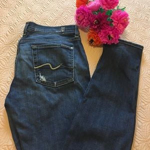 7 for all mankind distressed Roxanne jeans