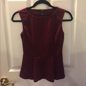 Burgundy Forever 21 Top