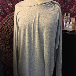 oversized grey sweatshirt hoodie